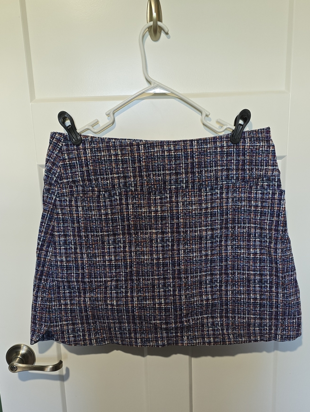Walter Hagen Navy Multi Tweed A-Line Mini Skirt